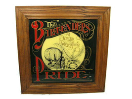 Hensley Co The Bartenders Pride A Remedy For Everything Picture Wood Frame Sign - £41.92 GBP