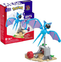 Mega Construx: Pokémon Zubat&#39;s Midnight Flight #HKT19 61Pcs Mint in Box - £9.56 GBP