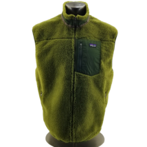 Vintage Patagonia Vest Men’s  Retro-X Fleece Jacket Vest Deep Pile Green... - $108.95