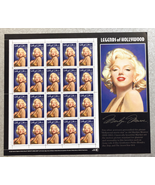 USPS Stamp Sheet Legends of Hollywood Monroe Cagney Hitchcock Bogart Dean - £33.65 GBP