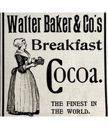 1904 Walter Baker Breakfast Cocoa Advertisement Chocolate Ephemera LGADYC2A - $376.02 MXN