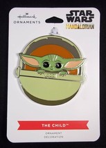 Hallmark Mandalorian The Child flat metal Christmas ornament on card 2021 NEW - $12.30