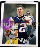 Tom Brady Michigan Patriots Tampa Bucs NFL Football Art Original Oil Pai... - $5,255.70 CAD