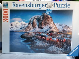 Ravensburger Hamnoy Lofoten Norway 3000 Pc Jigsaw Puzzle Mountains Fishi... - $61.70