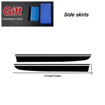 Car Hood Side Roof Rear Stripes Body Kit Decor Styling Vinyl Decals Stickers  fo - £152.31 GBP