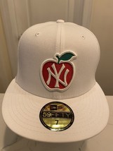 New York Yankees 59fifty fitted cap Apple size 6 7/8 Yankee Stadium Patch - £27.61 GBP
