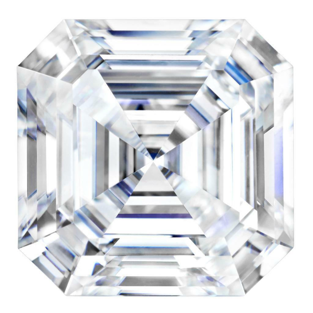 Primary image for Forever One Asscher 8mm 2.2ct DEF Certified Charles and Colvard