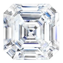 Forever One Asscher 8mm 2.2ct DEF Certified Charles and Colvard - £449.41 GBP