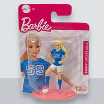 Barbie Soccer Doll Micro Figure / Cake Topper - Barbie Collection - £2.10 GBP