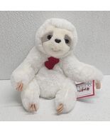 Tobie Red Hearts White Sloth Plush Stuffed Animal by Douglas Cuddle Toys - $48.66 CAD