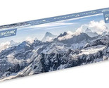 Panoramic Puzzles Winter Mountains 1000 Piece Jigsaw Puzzle 35&quot; x 13&quot; Ne... - £15.89 GBP