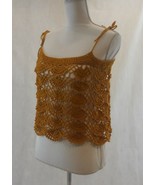 Blue Top/Crochet/Sleeveless/Summer, shirt - £27.24 GBP