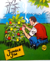 Jungle Jim Christmas Greeting Card Famous Comics 1951 King Features Paul... - £16.71 GBP