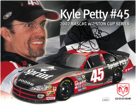 Kyle Petty signed 2002 NASCAR Winston Cup Series 8.5x11 Photo minor spots- JSA H - £15.60 GBP