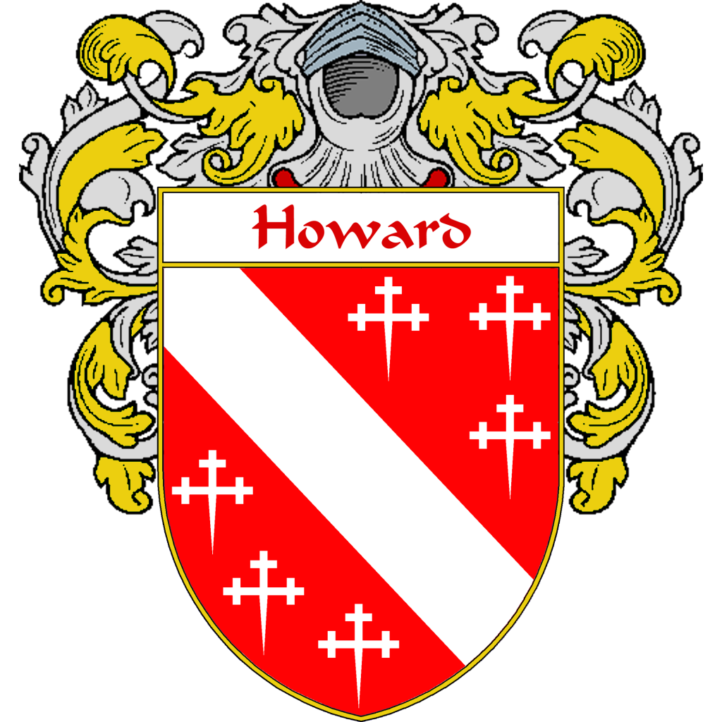 Howard Family Crest / Coat of Arms JPG and PDF - Instant Download