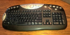 LOGITECH black cordless Y-RJ20 Keyboard  As is  Untested. - £7.81 GBP