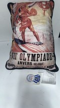 1920 print Vintage Olympic Pillow Official Licensed Product Rare - £31.62 GBP