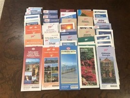 Lot of 100+ AAA Maps States Cities and Areas of the United States 1990&#39;s -2010&#39;s - $97.02