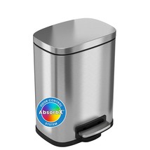 Softstep 1.32 Gallon Small Step Pedal Trash Can With Absorbx Odor Filter &amp; Remov - £37.38 GBP