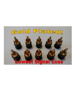 10 - RCA SHIELDED SHORTING CAPS / PLUGS - RF/EMI &amp; NOISE CANCELING / PRO... - $186.33 MXN