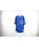 Majestic Cool Base Mens Size XL Chicago Cubs Baseball Jersey Blue Polyester - £38.75 GBP
