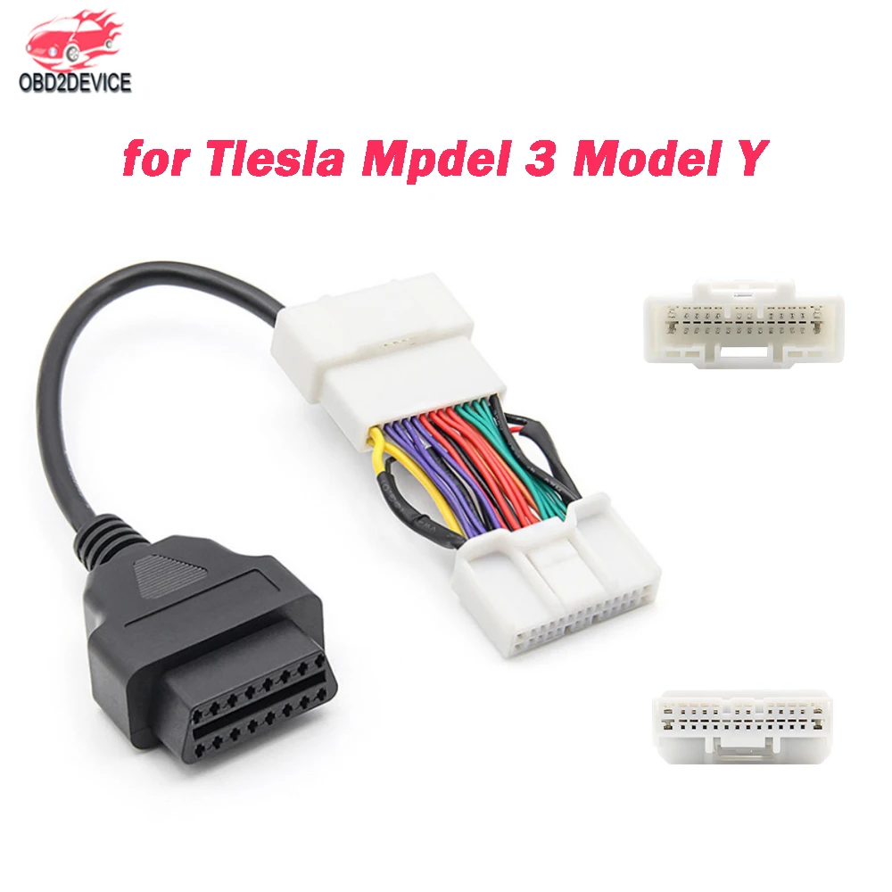 for  Model 3 OBD Diagnostic Car Tools 12/20/26Pin Male Female to 16Pin Cable for - £55.32 GBP