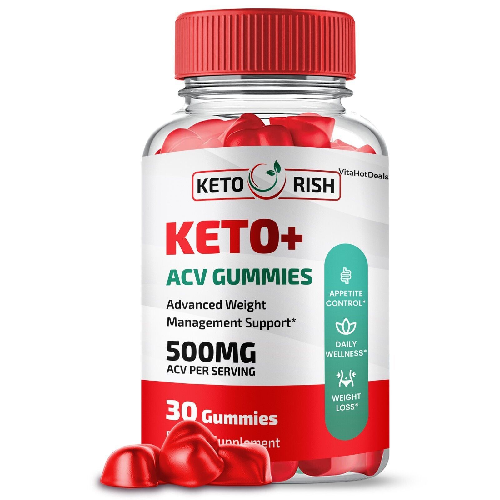 1 Pack Keto Rish ACV Gummies Maximum Strength KetoRish Official Gummies