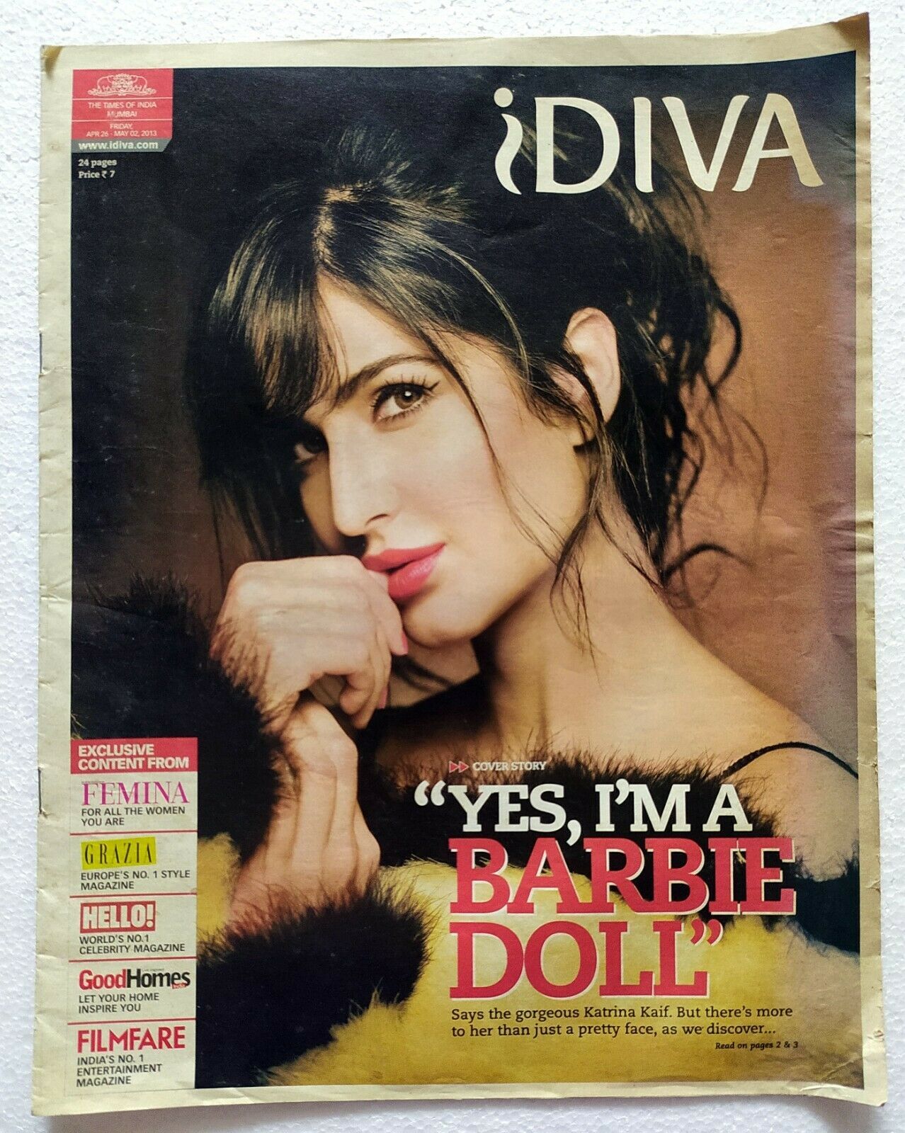 iDiva Supplement 2013 Katrina Kaif Hrithik Roshan Simi Garewal GVK Reddy... - $19.99