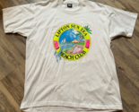 Vtg Lipton Sun Tea Beach Club T-shirt Neon Beach Sun Boat Graphic Tee Si... - $19.34