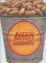 Logan&#39;s Roadhouse Bucket of Peanuts Shaped &amp; Picket Fence Shaped Menus  - £37.98 GBP