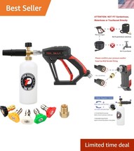 Professional Quality Pressure Washer Gun with Foam Cannon and 5 Nozzle C... - $54.00