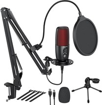 Tecurs Usb Microphone: Condenser Microphone Kit For Computer,, And Chatting. - $59.92