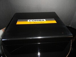 Solid Black Lacquer Humidor  measures 13.5" L x 11" W x 6" H image 13