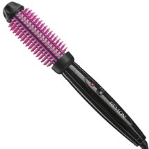 REVLON Silicone Bristle Heated Hair Styling Brush, Black, 1 inch barrel - $24.75