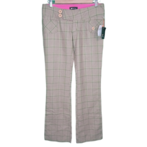 NEW Paul Frank Womans 26 Green Tan Multicolor Plaid Casual Pants NWT 2005 - £24.68 GBP