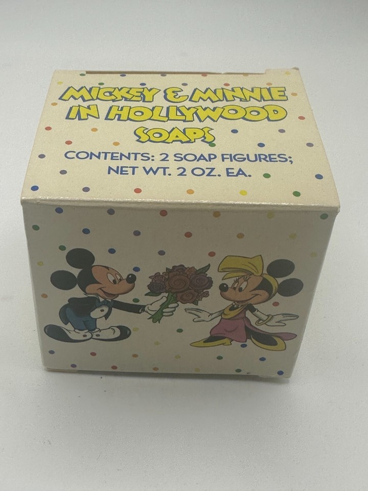 Vintage 1989 Avon Disney Mickey &amp; Minnie Hollywood Soap Set 2oz Each - $6.13