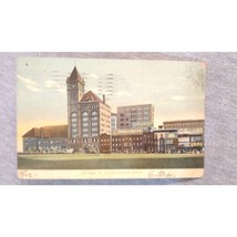 Illinois Chicago IL Central Depot Station Railroad Terminal Vintage Postcard - £3.16 GBP