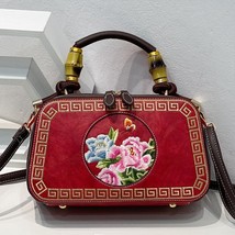 Embroidered Handbag Women&#39;s Bag New Summer New Retro Chinese Style Messenger Sho - £71.83 GBP