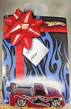 2007 Hot Wheels Holiday Gift Card Series SUPER TUNED Red w/Real Rider Chrome 6Sp - £14.16 GBP