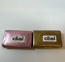 2 Vtg Dial With AT-7 Deodorant Bath &amp; Beauty Soap 0.2 Oz Mini Bars Nos Hotel - $13.80