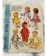 McCalls 8295 Vintage Small Doll Clothes Pattern Fits 11.5&quot;-12.5&quot; 1966 - $29.43 CAD