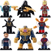 8pcs/set Marvel Infinity War - Thanos Wong Corvus Glaive Spiderman Minifigures - £14.33 GBP