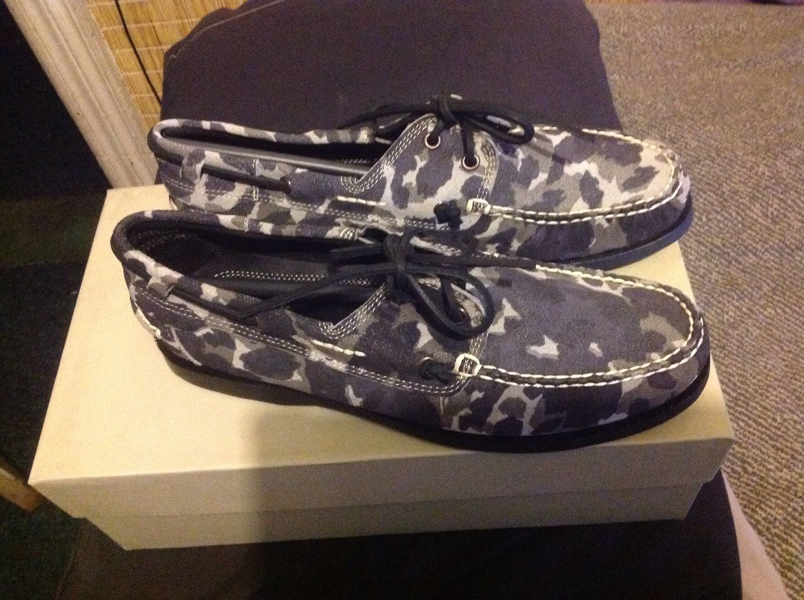 Men's J.D Fisk Leather Camo Boot Shoes 9 Item image 7