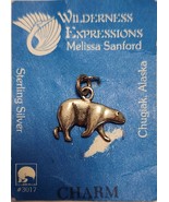 POLAR BEAR Charm Pendant Chugiak Alaska Melissa Sanford STERLING SILVER 925 - $26.04 CAD