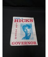 1970s Political Poster New Hampshire Youth Governor Gary E. Hicks Colebrook - $9.49