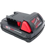 48.11 Milwaukee M18 1 Point 5 Ah 18 Point V Red Lithium Ion Battery - £34.41 GBP