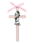 Girl&#39;s Pink Crib  Cross, New, #AB-161 - $9.99