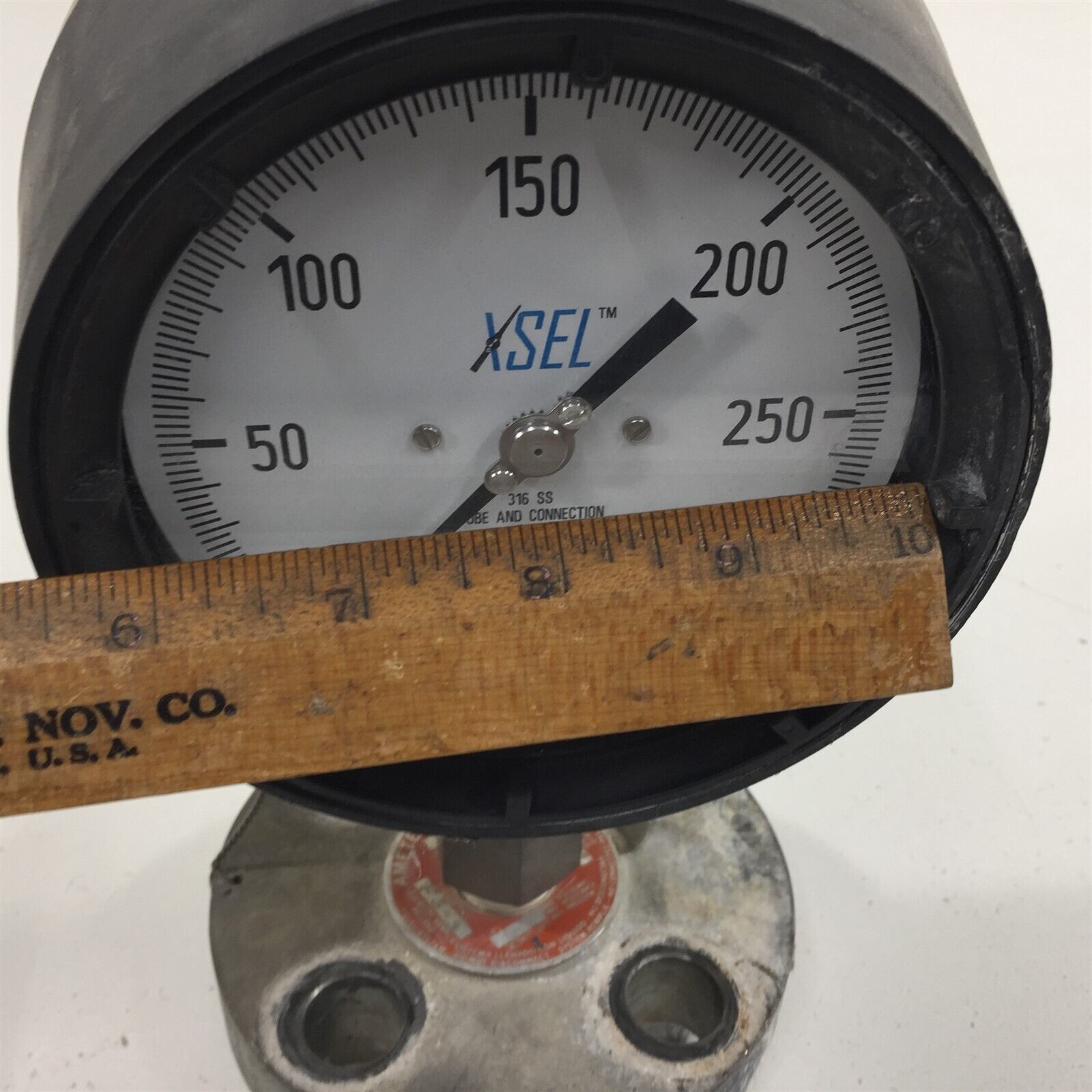 WIKA Xsel 0300PSI Pressure Gauge Stainless Tube 4.5" With Ametek