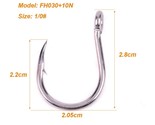 Altwater fishing hook jigging hook 1 0 13 0 model stainless steel fishhook made in thumb155 crop