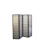 4-Panel Room Divider - Black - $223.08 CAD